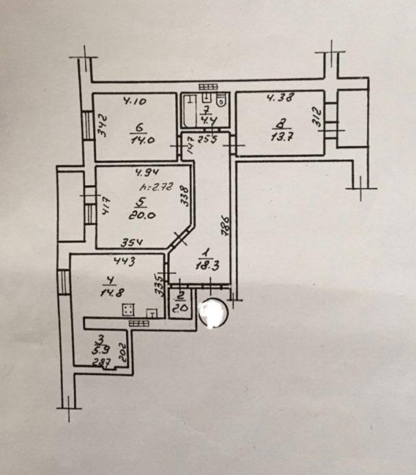 продажа трехкомнатной квартиры номер A-173689 в Киевском районе, фото номер 5